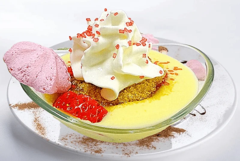 Recette Vani Saveurs crème anglaise fraise vanille réalisée par Hellyane Passiflore